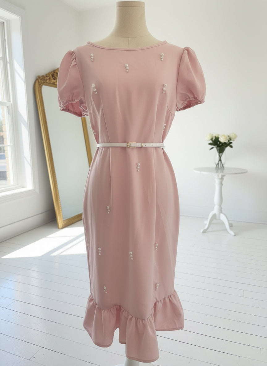VESTIDO CON PERLAS