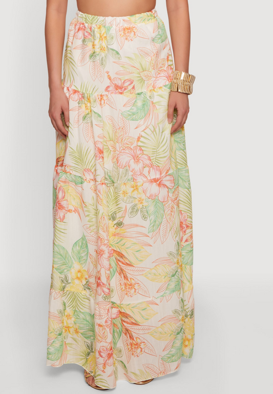 Tiered Maxi Skirt