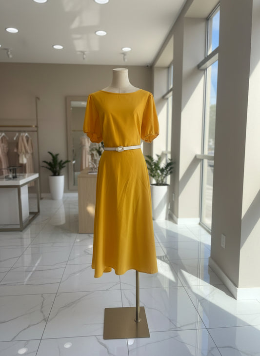 VESTIDO AMARILLO PLUS