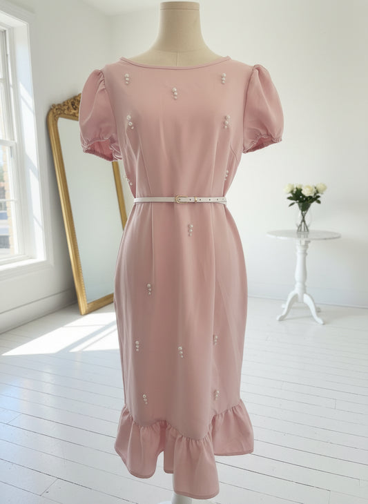 VESTIDO CON PERLAS