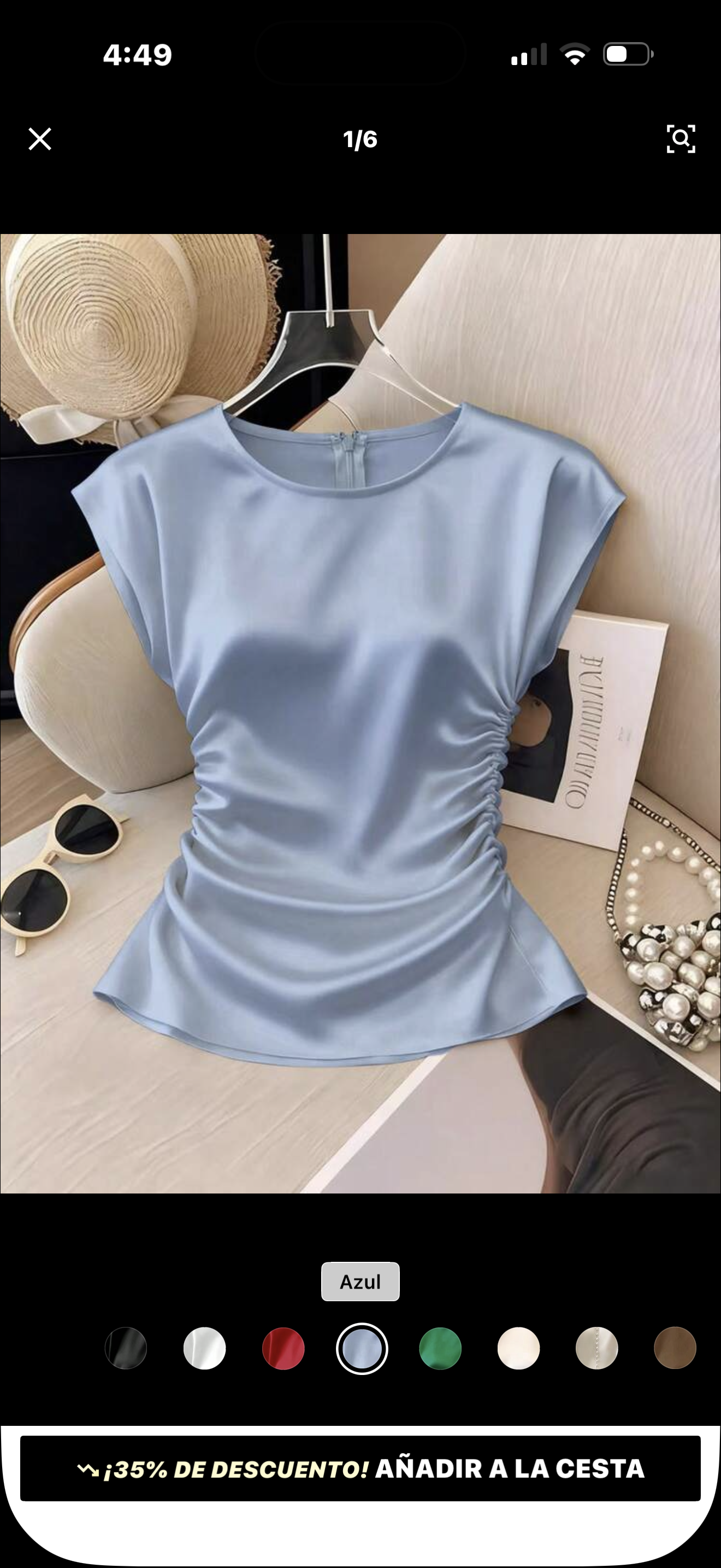 Blusa “Celeste” Satin
