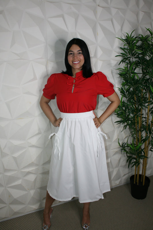 Blusa “Rojo Propósito”