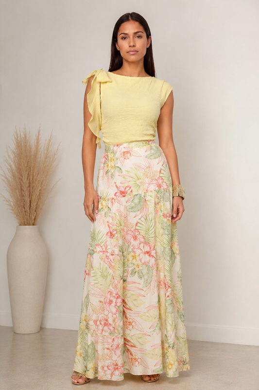Tiered Maxi Skirt