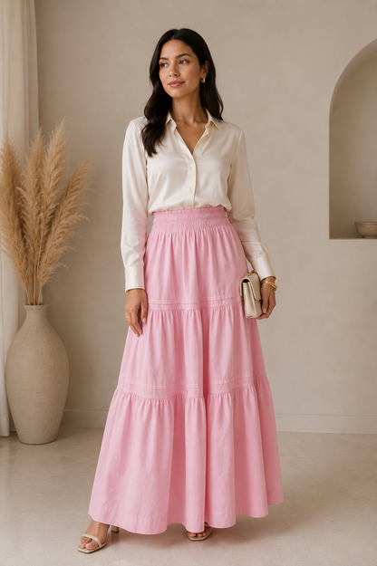 Maxi Skirt Pink